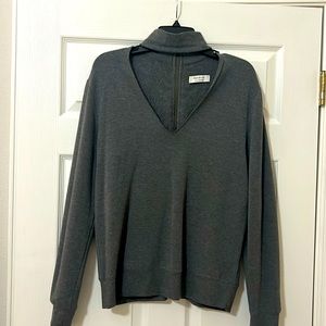 Bailey 44 Grey cut put sweater